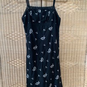 vintage embroidered floral dress